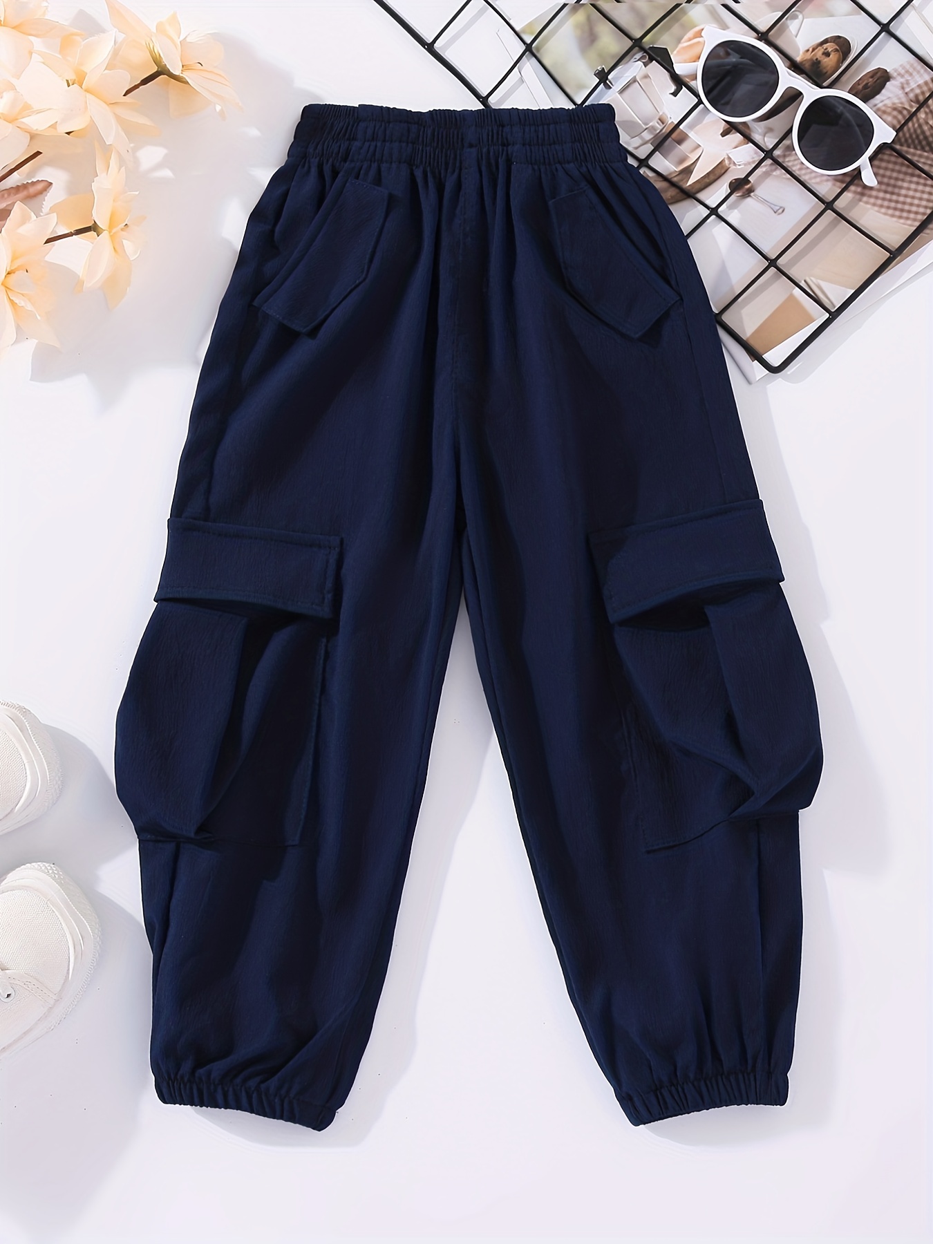 Fashion Cargo Pants for Teen Girls Cool Trousers Loose Style Kids
