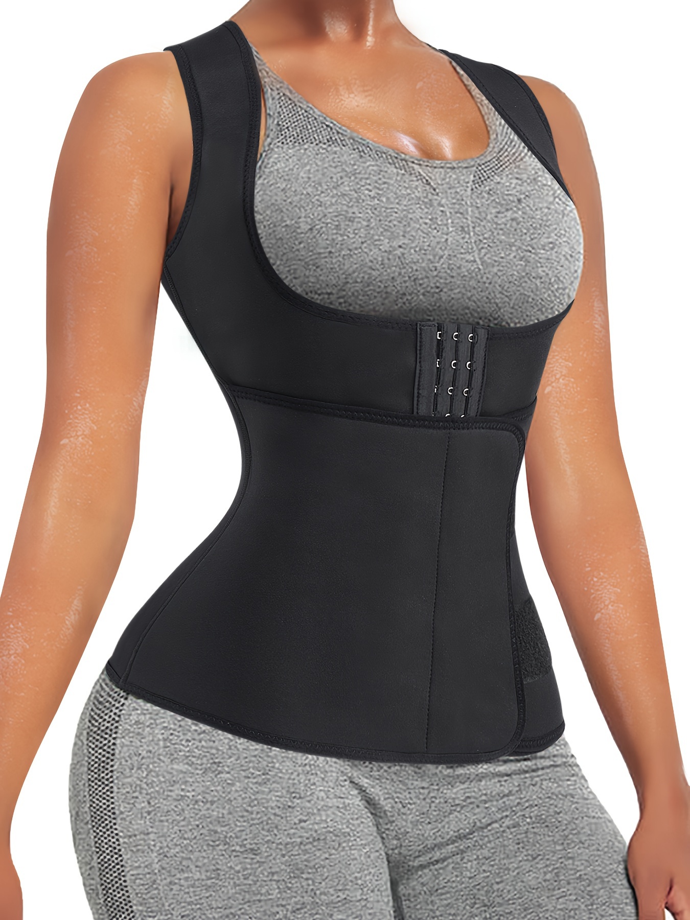 Lelinta Women Neoprene Sauna Sweat Waist Trainer Vest for Weight Loss Gym  Workout Body Shaper Tank Top Shirt at  Women's Clothing store