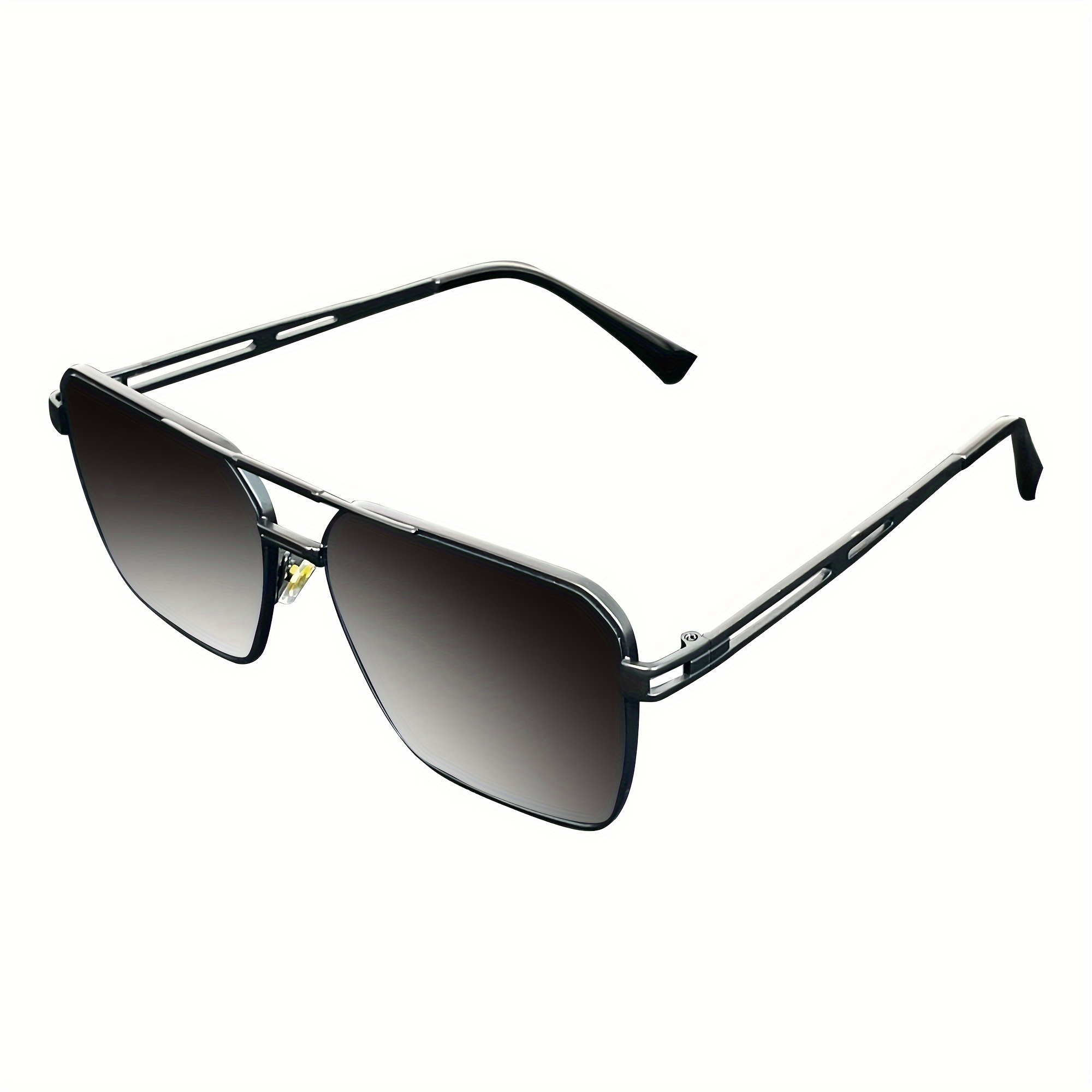 Premium Cool Retro Square Frame Double Bridges Sunglasses Uv400