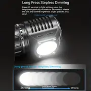 1pc mini torch light super bright tactical flashlight led p70 high power portable pocket flashlight usb rechargeable waterproof keychain light for outdoor camping working hiking emergency details 4