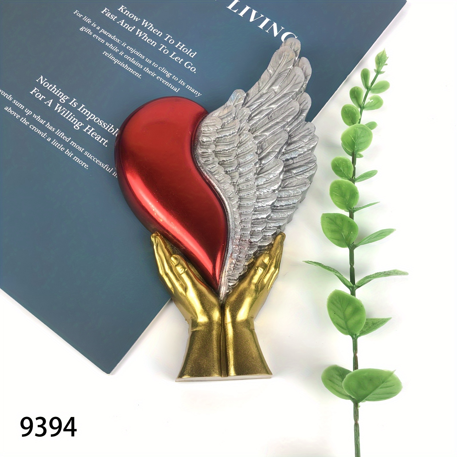 Wing Heart Resin Pendant Silicone Molds For Wall Hanging - Temu