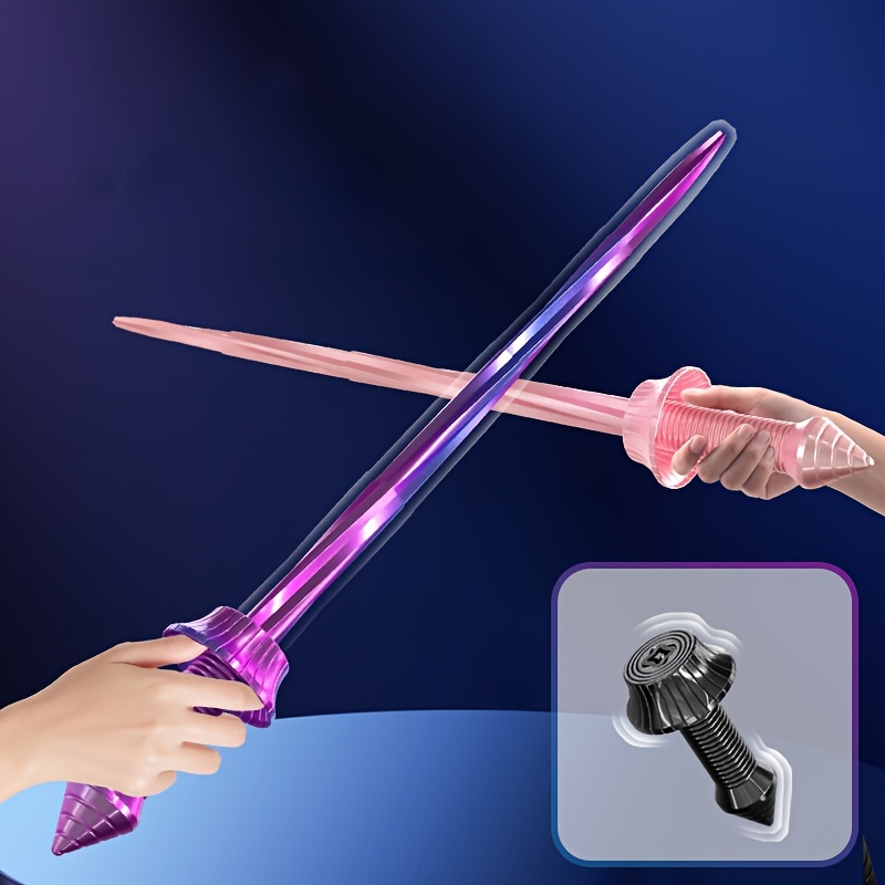 Espada láser de juguete para niños, espada doble retráctil dos en uno, espada  láser Jedi, Arma de Cosplay, regalo para niños, rojo y azul - AliExpress