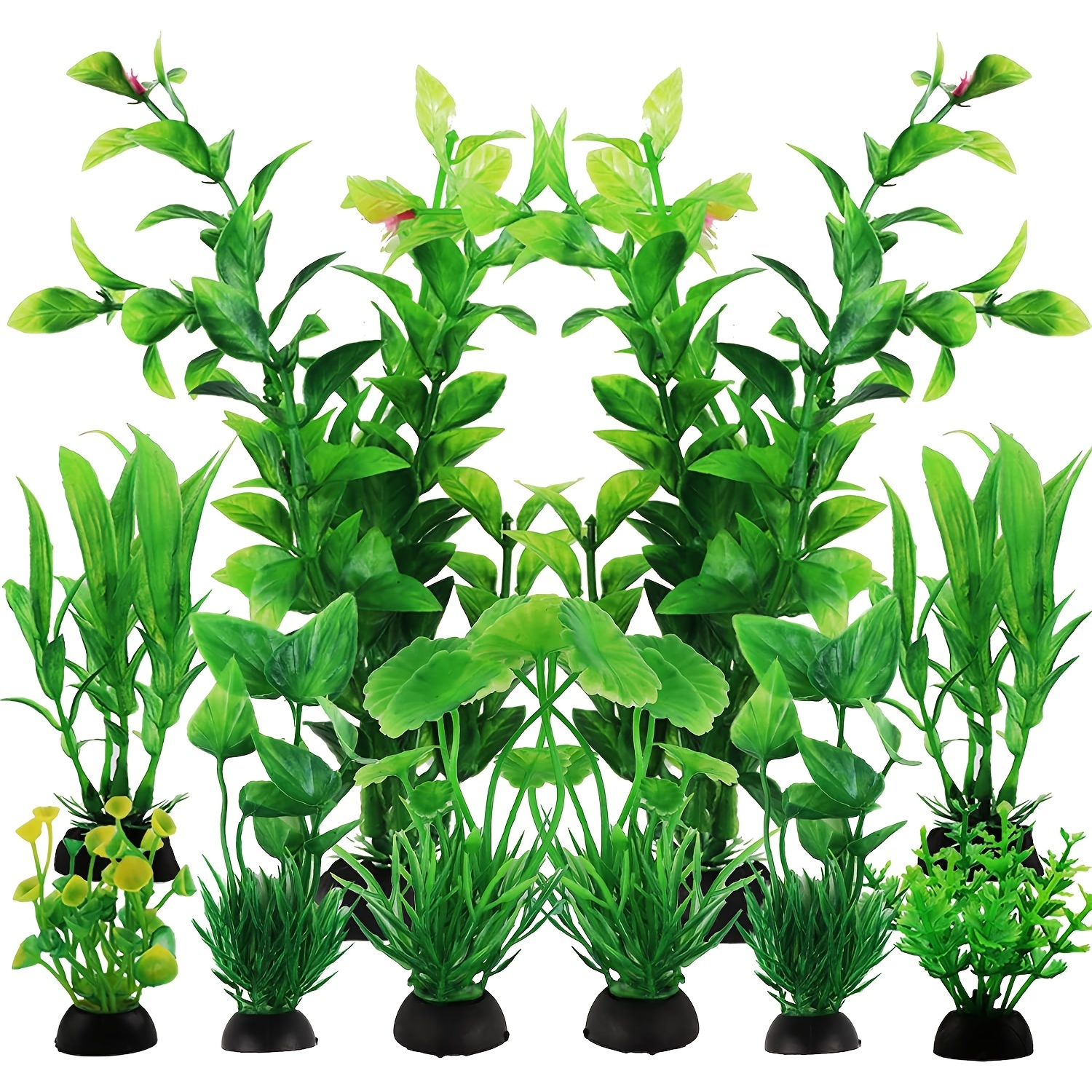 Grandi piante d'acquario Piante di plastica artificiali per la decorazione  dell'acquario 15,7 (40 cm) Pollici di altezza 7,09