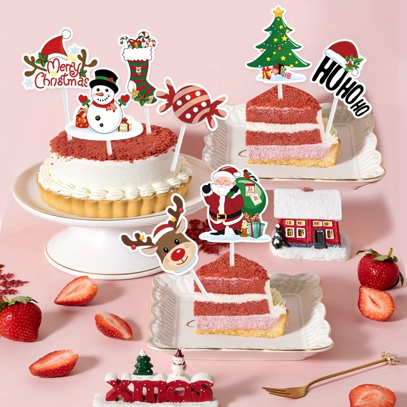 Christmas New Year Happy New Year Acrylic Cake Decoration - Temu