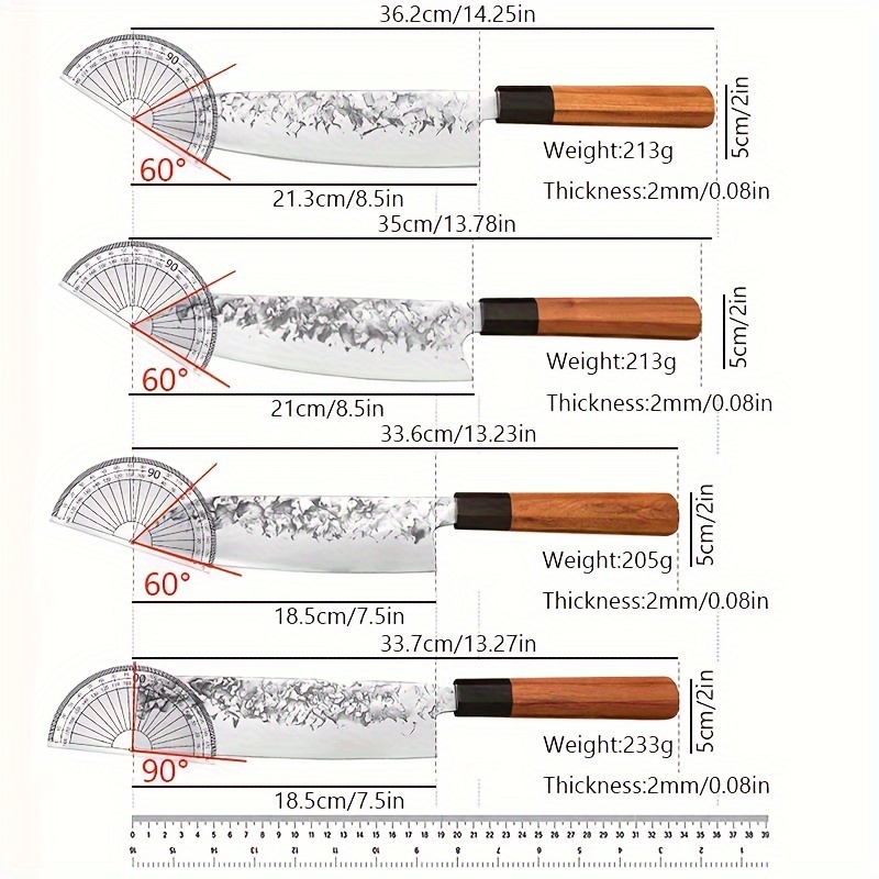 japonés de acero inoxidable de alto carbono de 6 pulgadas, cuchillo de  corte profesional para carne, pescado, deshuesado, cuchillo premium con  funda y afilador de cuchillos de bolsillo ShuxiuWang 1327537084204
