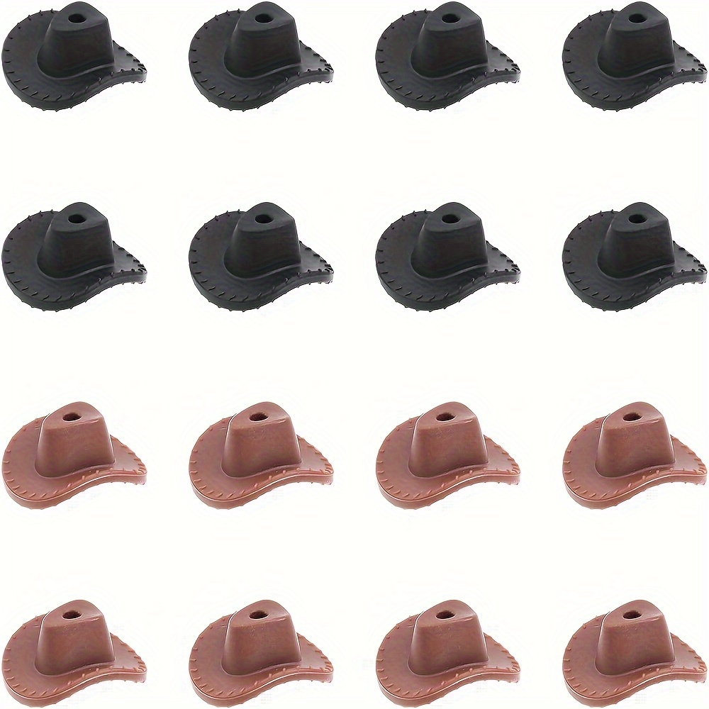 

16pcs 2 Colors Hat Silicone Loose Beads For Jewelry Making Diy Necklace Bracelet Earrings Key Bag Chain Creative Handmade Craft Supplies