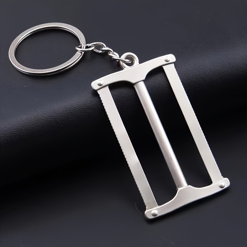 Double Sided Silver Keychain