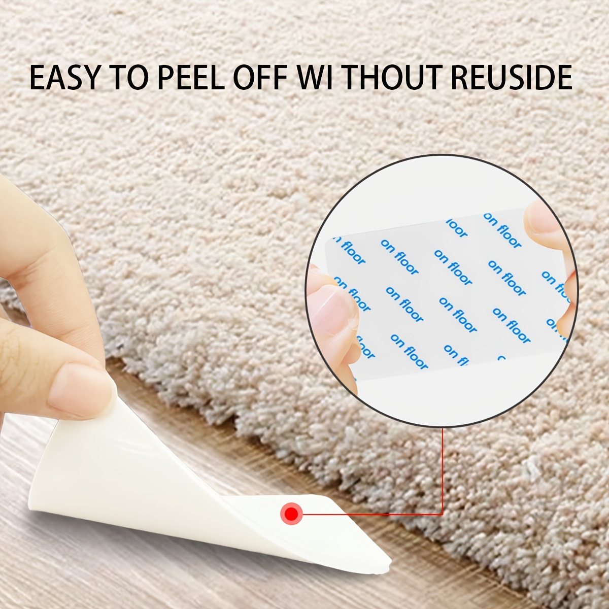 Rug Gripper, Anti-slip Fixed Carpet Stickers, Reusable Washable Carpet  Stickers, Home Decoration - Temu United Arab Emirates