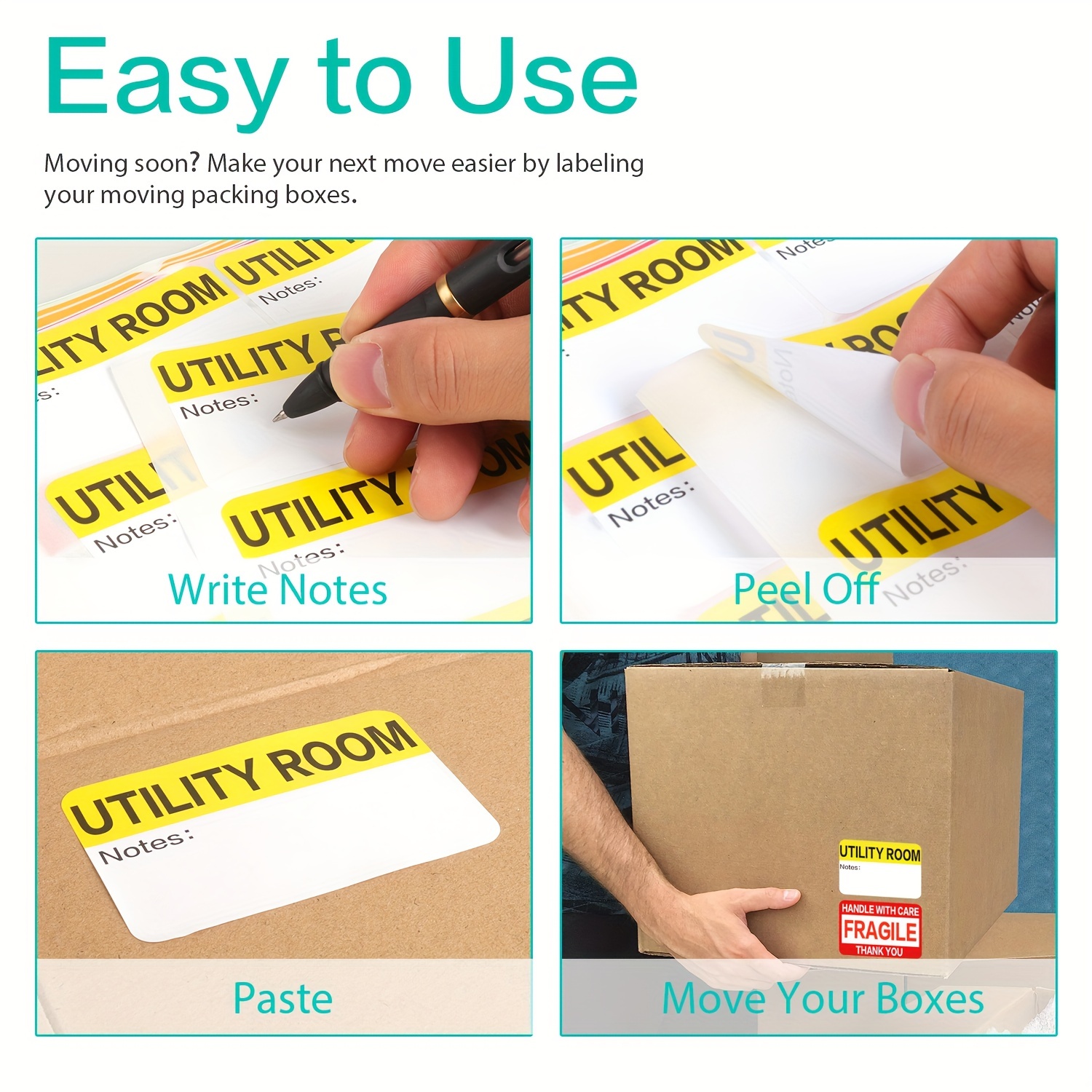 Home Moving Labels For 1 Bedroom House. Labels Per Room 5 - Temu