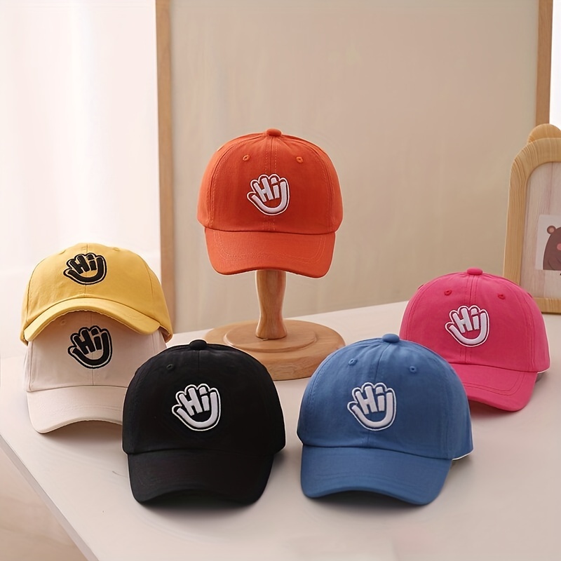 Children's Hats Boys Girls Cool Embroidered Letter Baseball - Temu