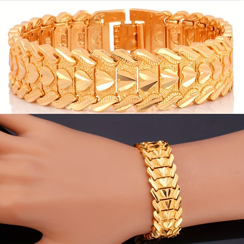 

Golden Star Bracelet For Men Does Not Fade Thai Hand Beaded Golden Shop Style Golden Bracelet Jewelry, Father's Day Gift