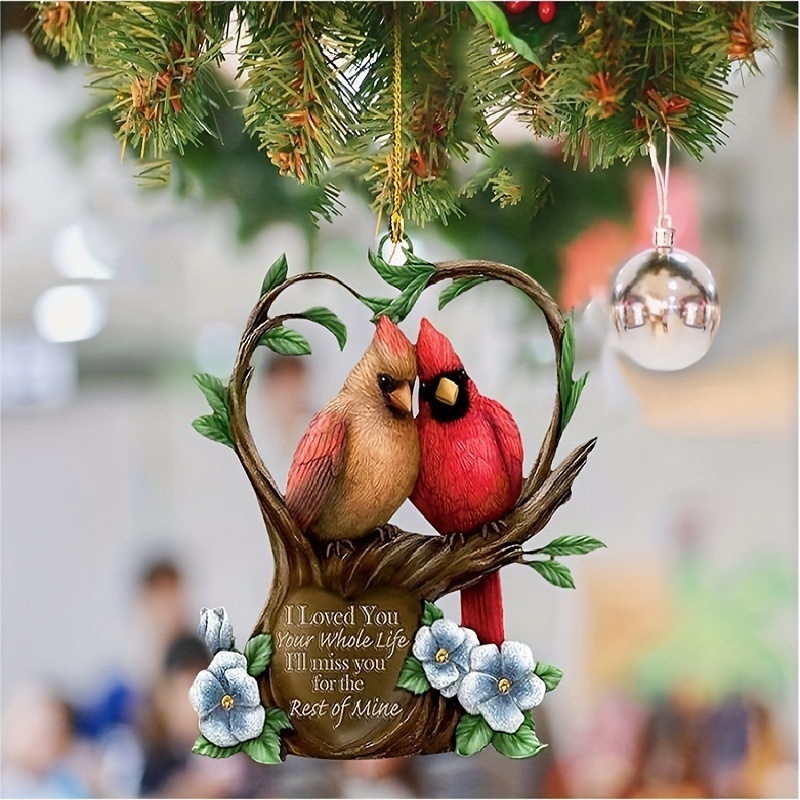 cardinal christmas tree decorations