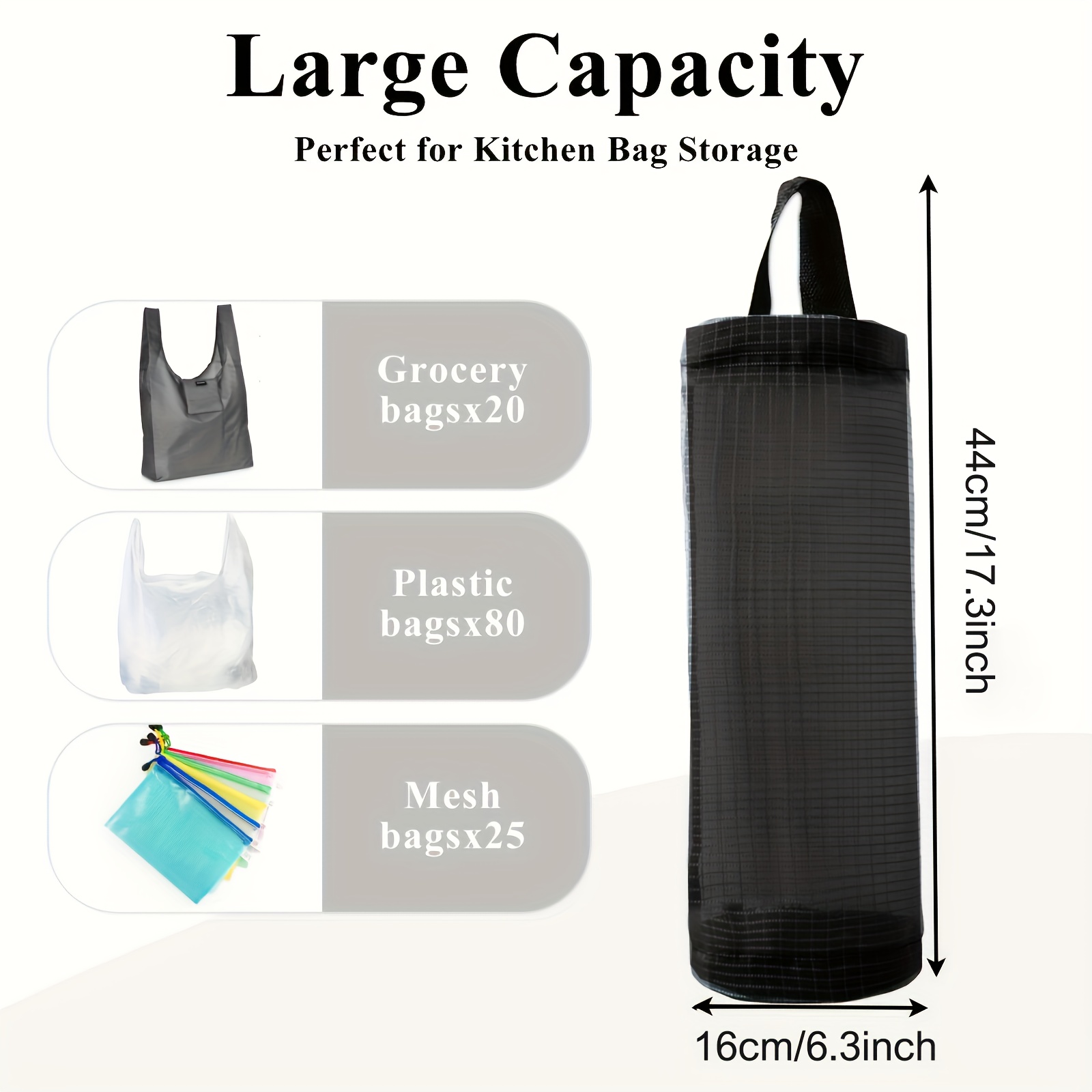 Plastic Bag Holder Grocery Bag Storage Kitchen Bag Storage