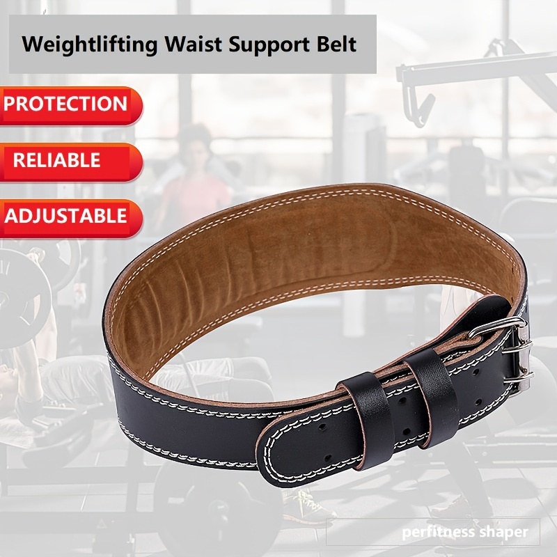 Weight Lifting Belt, Pixel Panda Leather Gym Belt for Women, 9