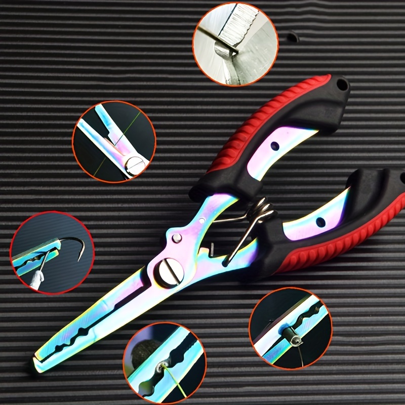1pc, Fishing Pliers, Multi-functional Fishing Pliers With Curved Mouth,  Fishing Pliers And Fish Lip Gripper, Muti-Function Fishing Hook  Accessories, U