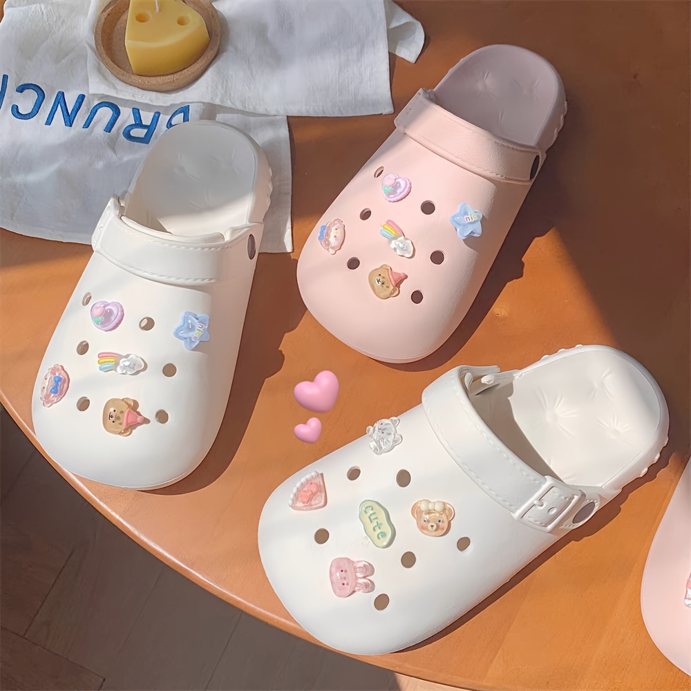Bear Shoe Charms Cute Crocs Kawaii Set