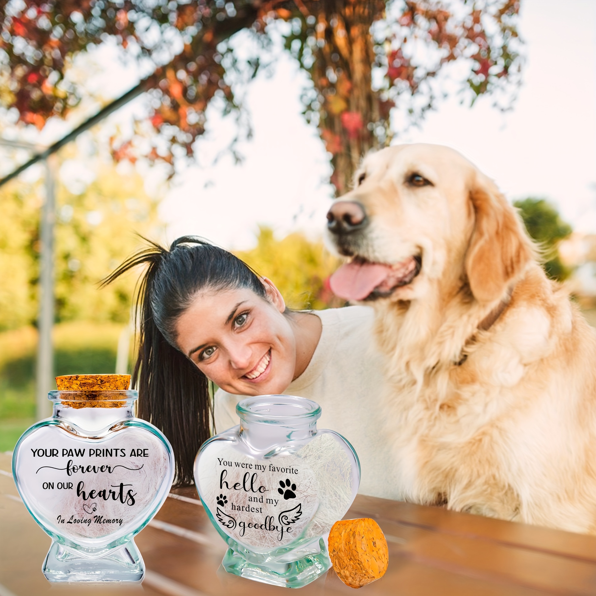 Glass urns outlet for pets