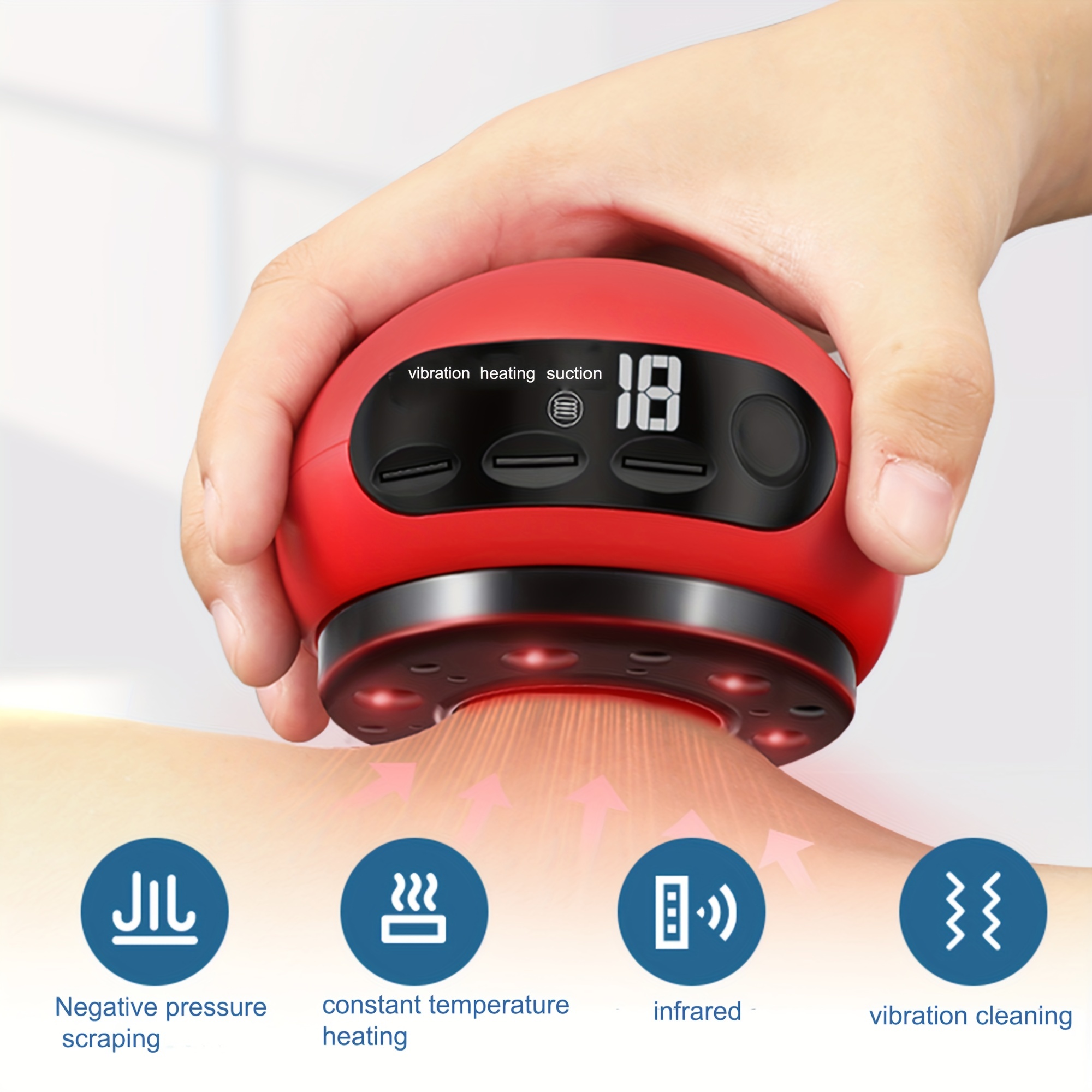 Rechargeable Neck Massager for Neck Pain,Intelligent Portable Neck Massager  with Heat Function,USB Charging Neck Relax Massager,,Massage at  Home,Outdoor,for Women and Men 2024 - $16.99