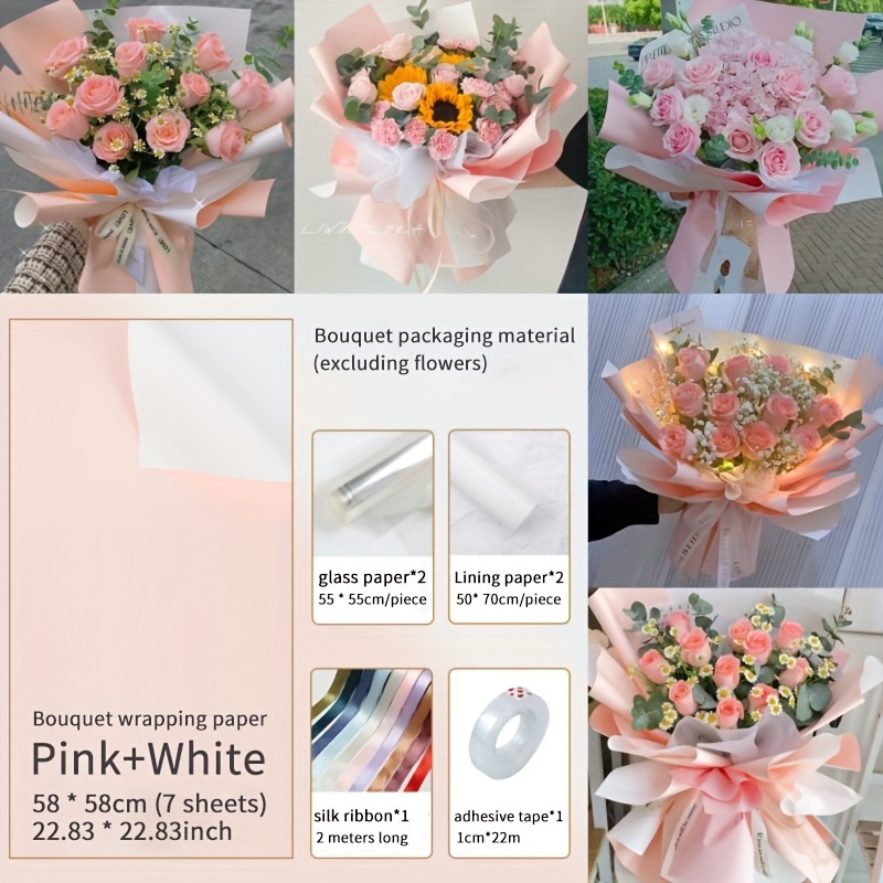 Floral Paper Packaging Thread Thread For Floral Arrangement - Temu