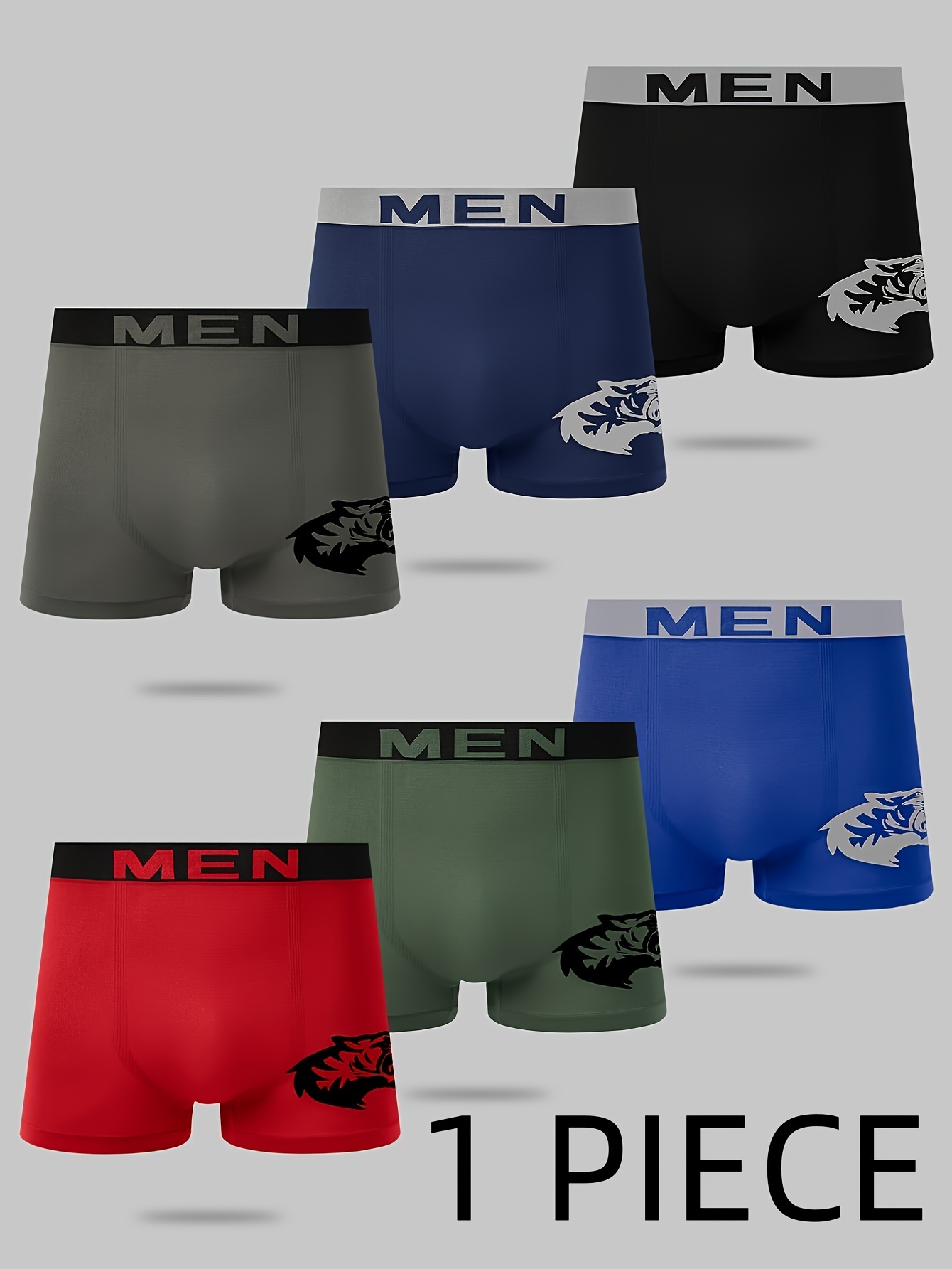 Men's Cotton Stretch Color Block Soft Breathable Boxer - Temu