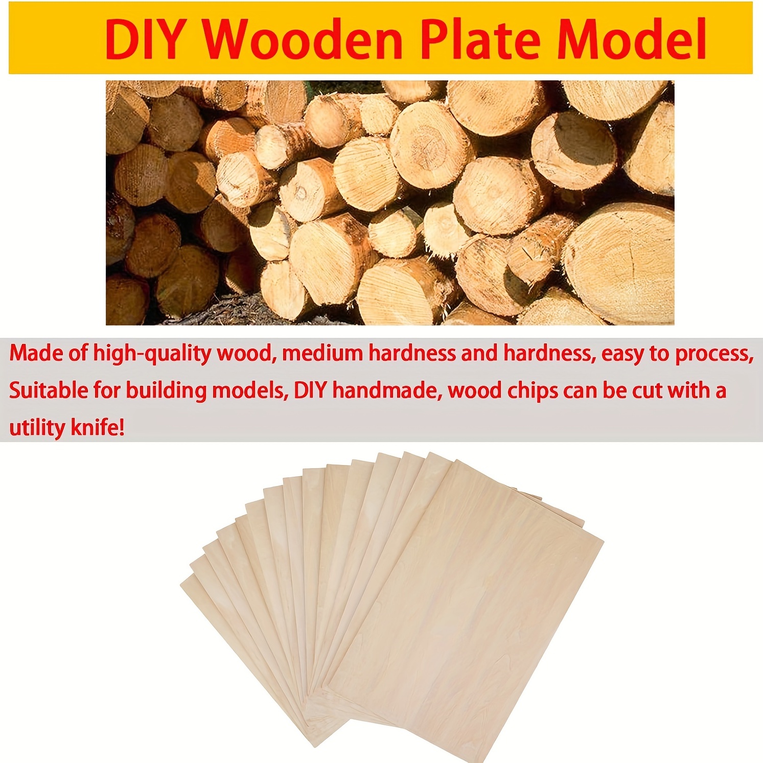 Wooden Craft Accessories, Balsa Wood Sheets Wooden