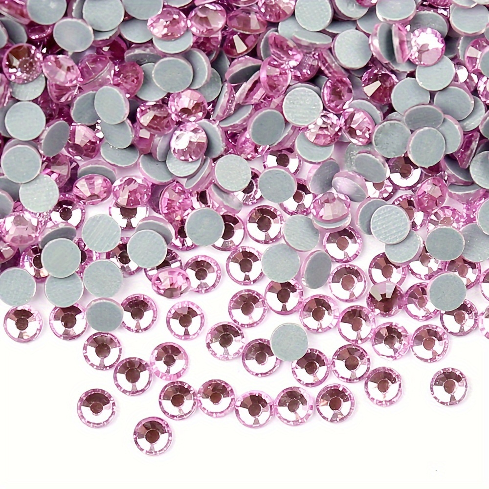  Beadsland Hotfix Rhinestones, 1440pcs Flatback Crystal  Rhinestones for Crafts Clothes DIY Decorations,Rose, SS16, 3.8-4.0mm