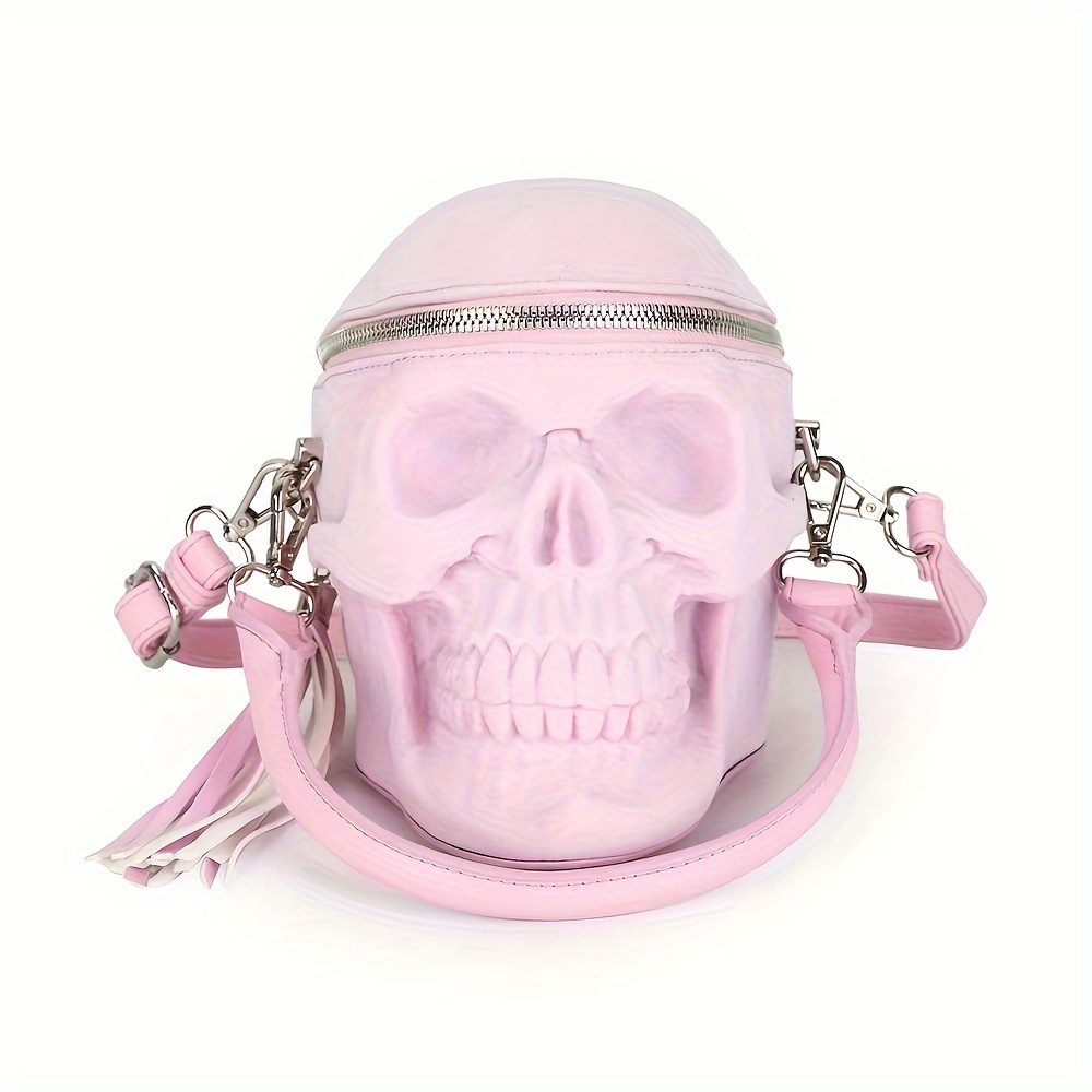 Mini Gothic Skull Shaped Novelty Bag Punk Y2k Velvet - Temu