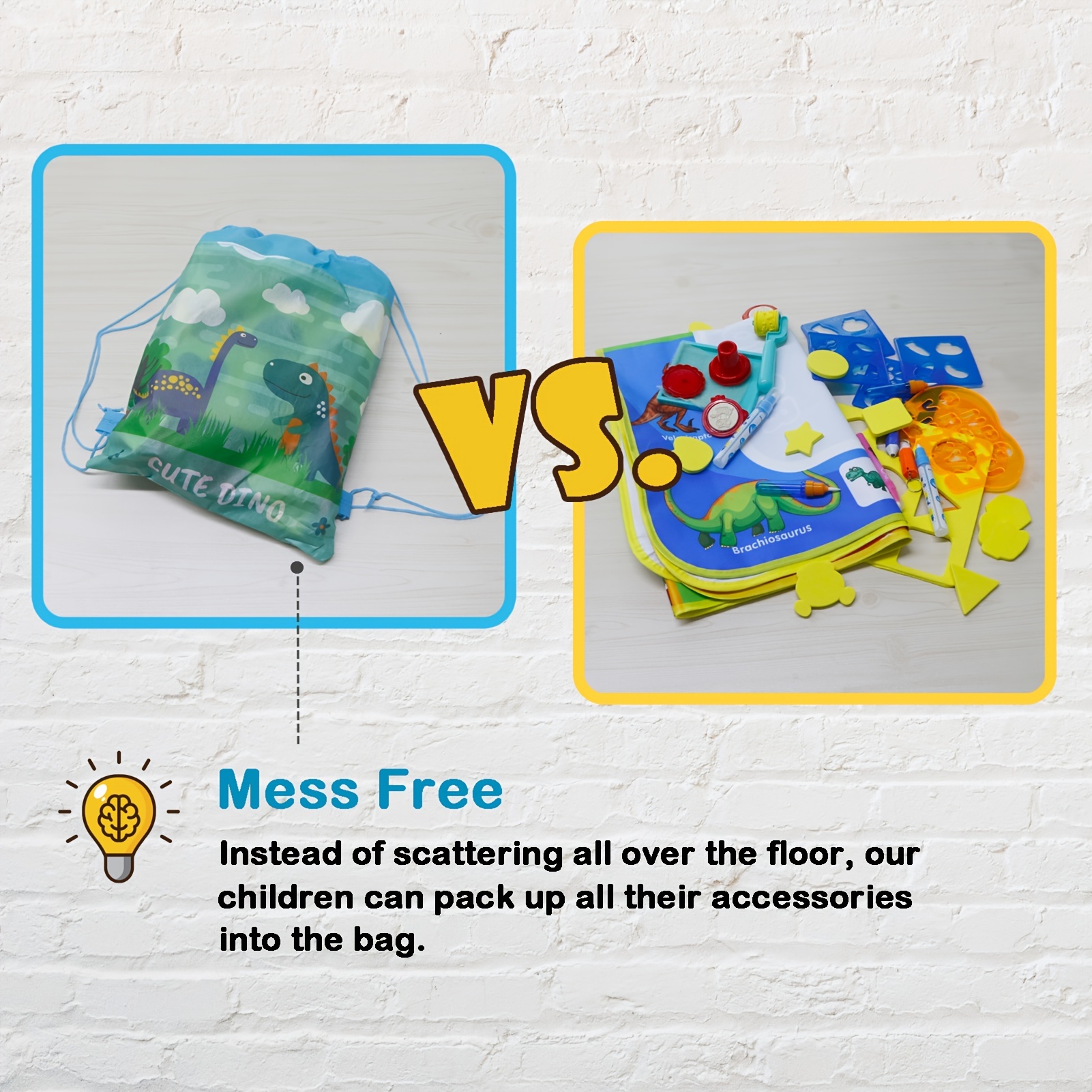 teytoy Water Drawing Mat, 2 Pcs Kids Writing Doodle Painting Board Toy
