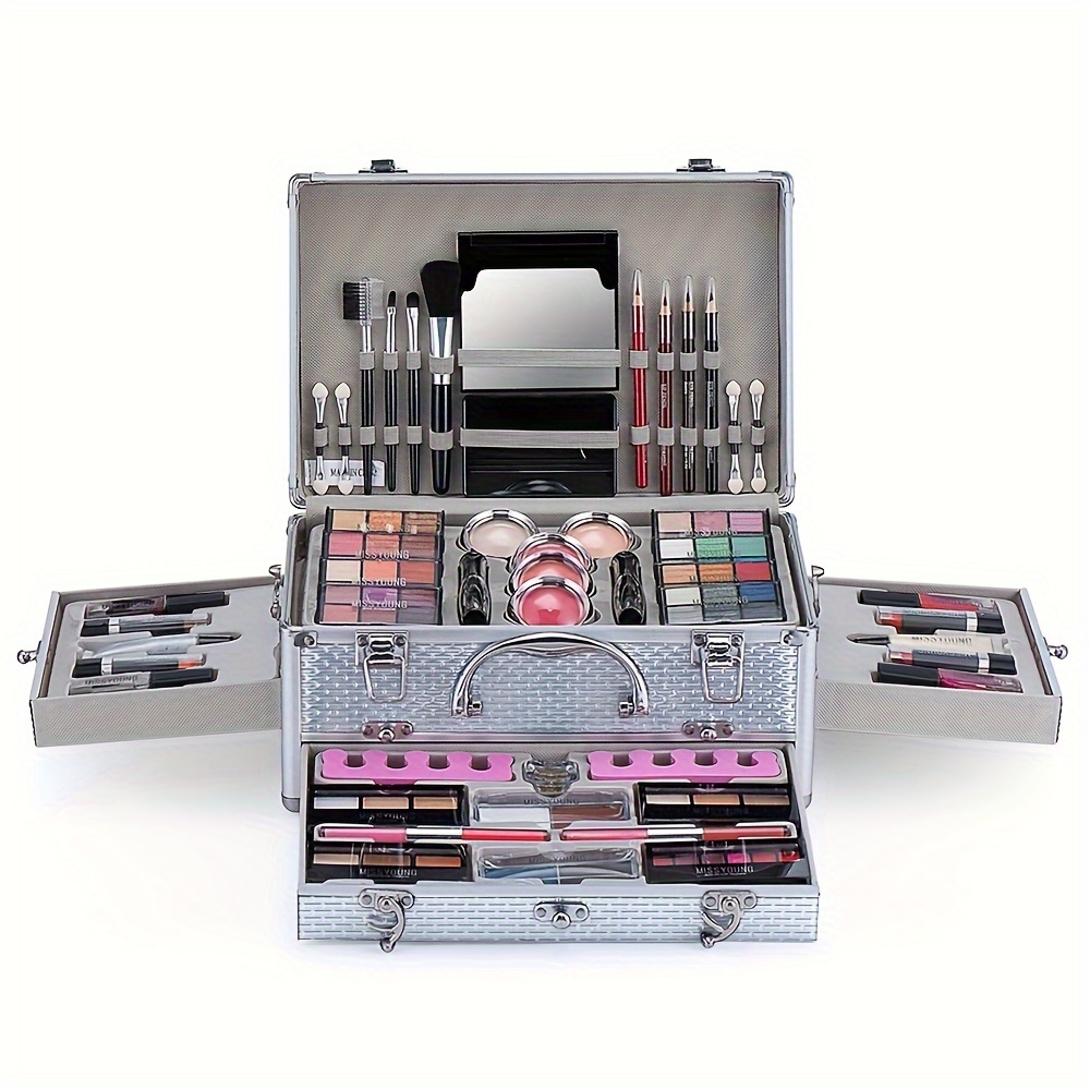 Professional Multifunctional Makeup Set 106pcs Makeup Tools Eyeshadow  Lipstick Mascara Lip Liner Makeup Brush Makeup Artist Makeup Gift Box -  Beauty & Health - Temu