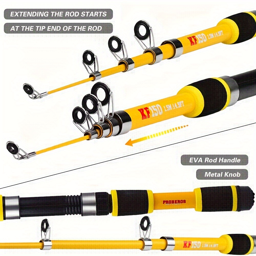 Proberos Compact Lightweight Telescopic Fishing Rod Multi - Temu Canada