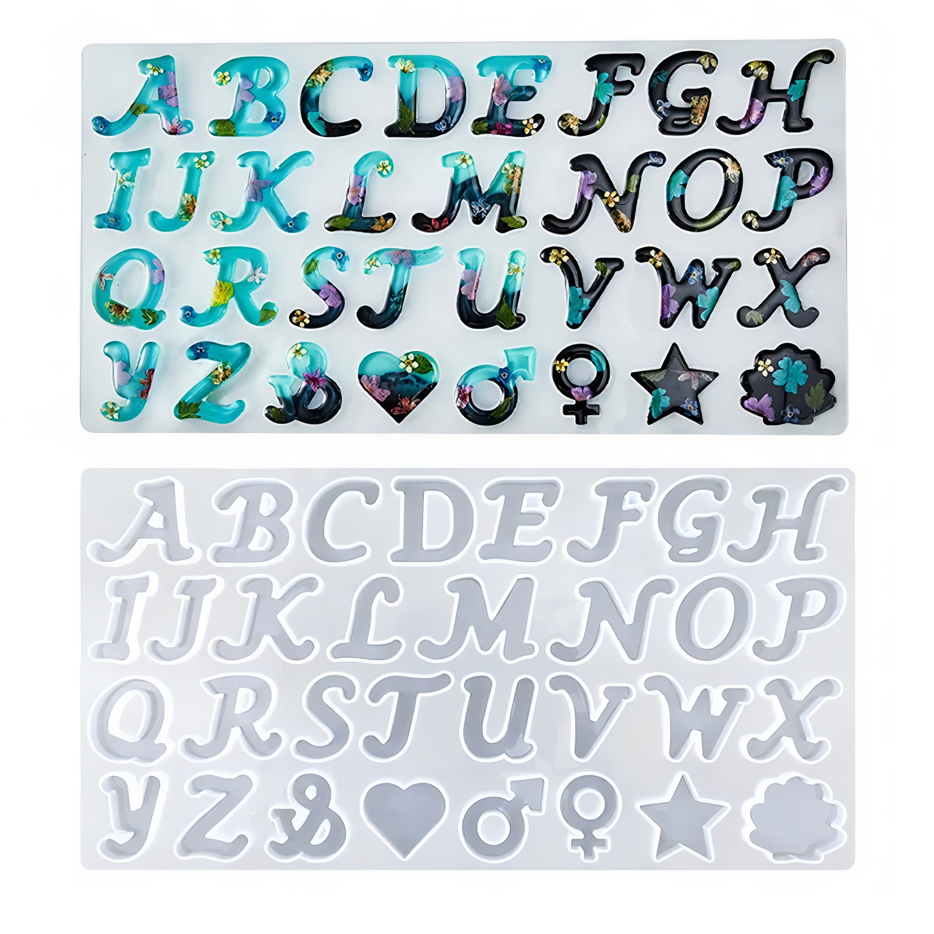 

1pc Reverse Letter Pendant Resin Silicone Mold, Fancy Alphabet English Letter Pendant Keychain Casting Silicone Mold, Or 1pc Hand Drill 2pc Drill Bits 140pcs Keychain Making Supplies