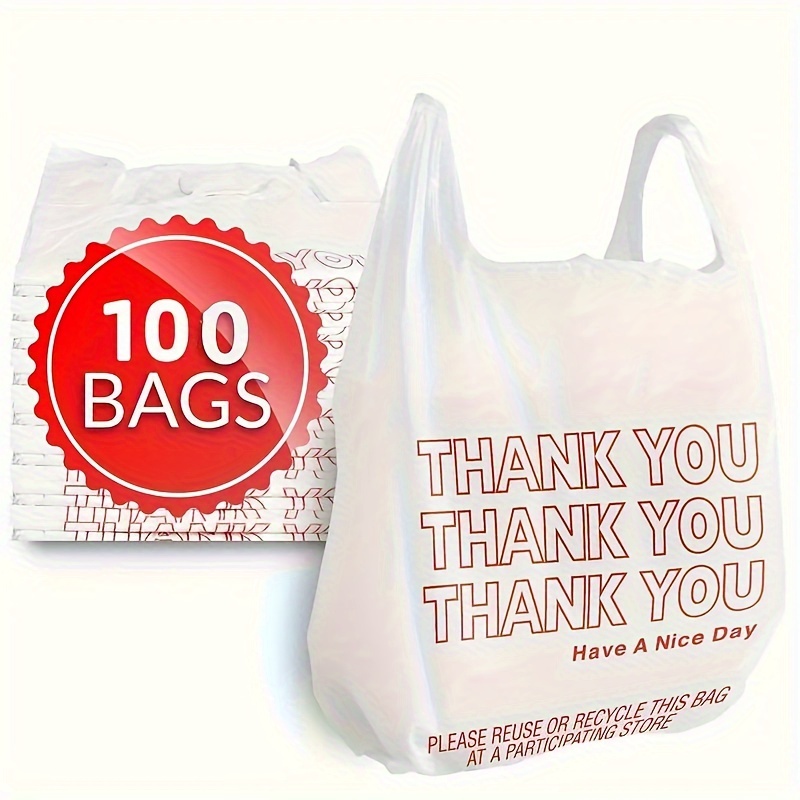 Bolsas de plástico con asas – Bolsas de mercancía de 12 x 15 pulgadas para  pequeñas empresas – Bolsas troqueladas para compras minoristas y boutiques