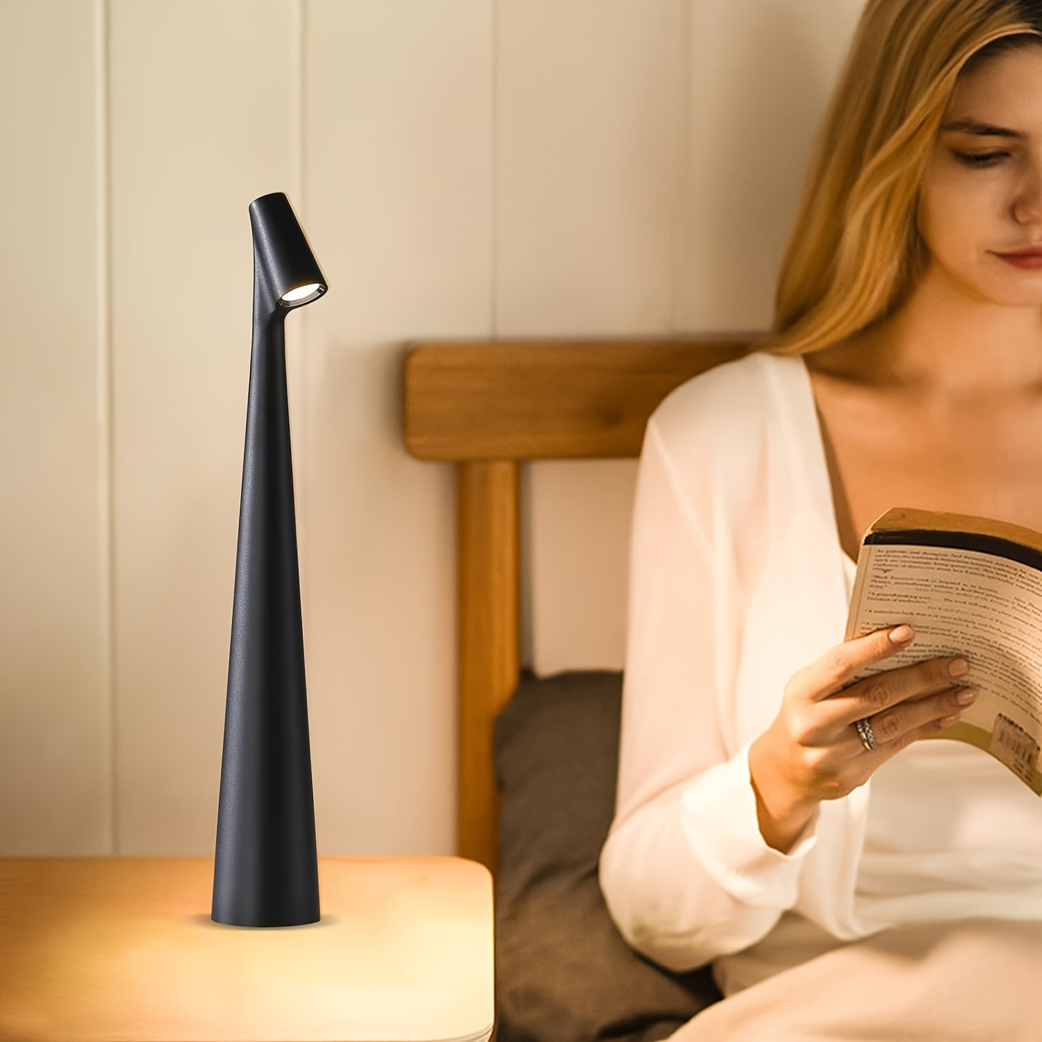 Cordless Table Lamp Led Touch Sensor Desktop Night Light - Temu