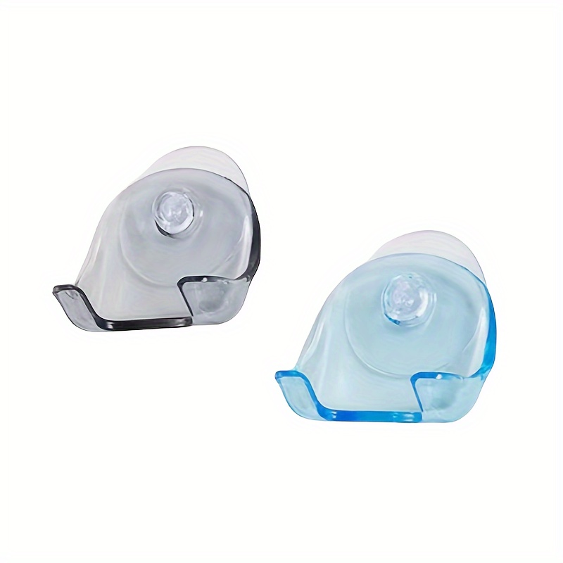 1pc Suction Cup Shaver Holder, Wall-Mounted Bathroom Organizer