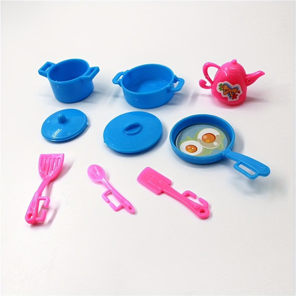 Plastic Mini Pots And Pans 1:12 Toy House Mini Accessories - Temu