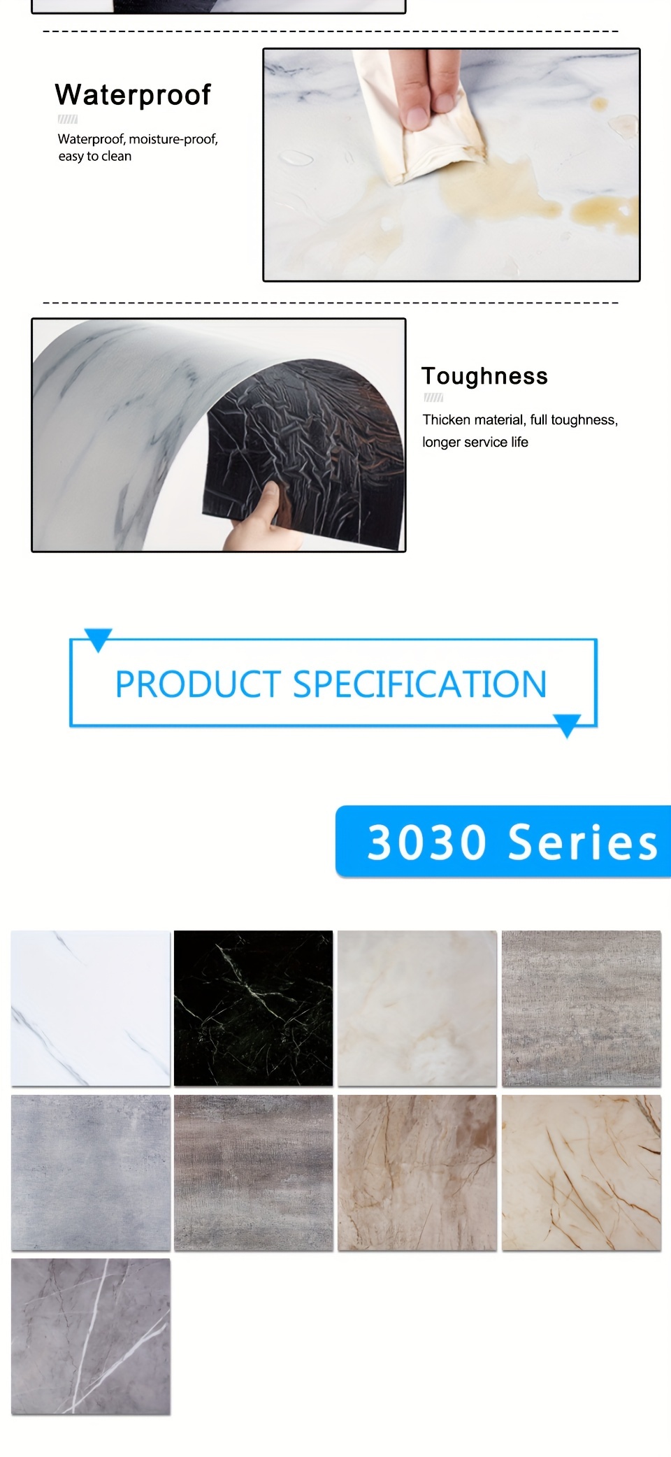 Wall Sticker Self Adhesive Waterproof Pvc Tiles Floor - Temu