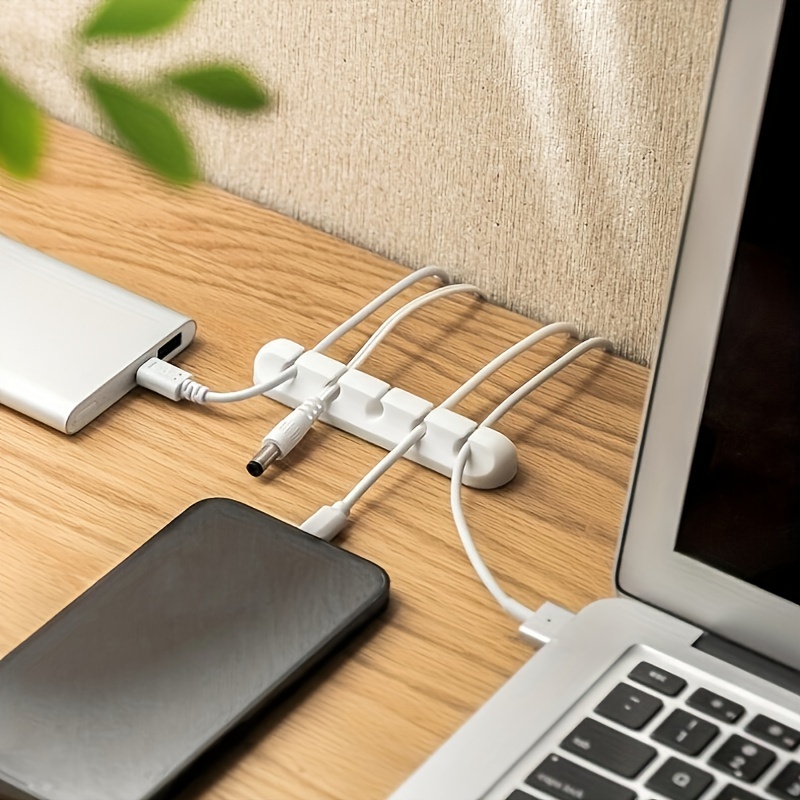 Desktop Cable Organizer: Keep Your Data Charging And Headset - Temu