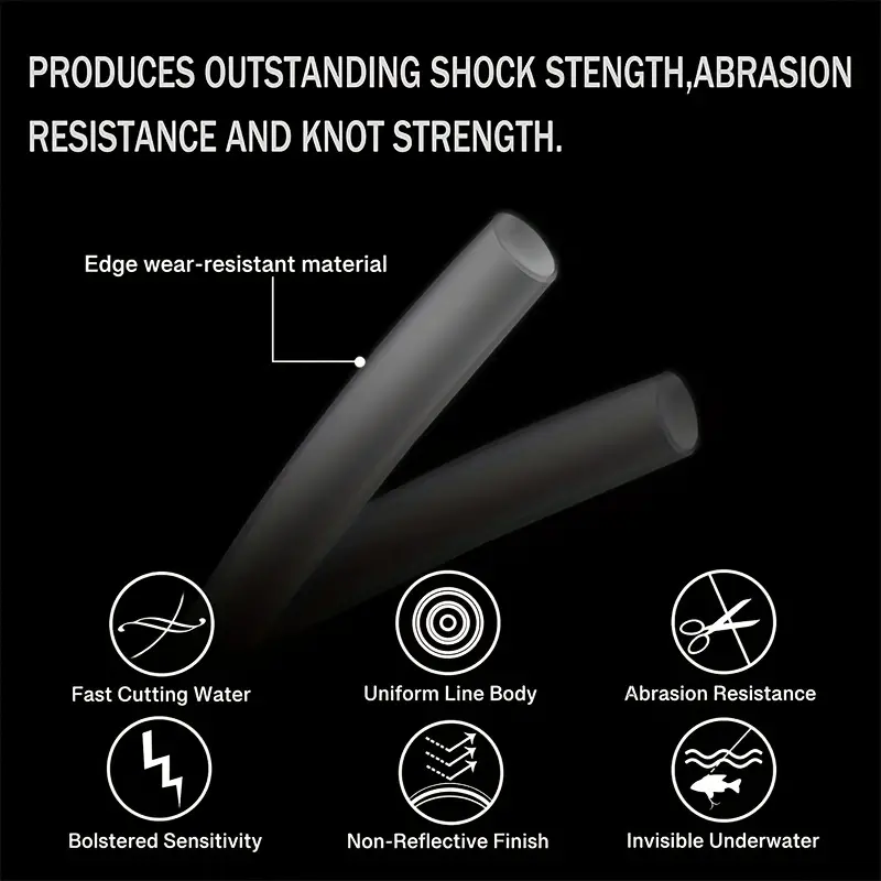 1093.6yds Strong Pull Shock Absorber Fishing Line Clear - Temu