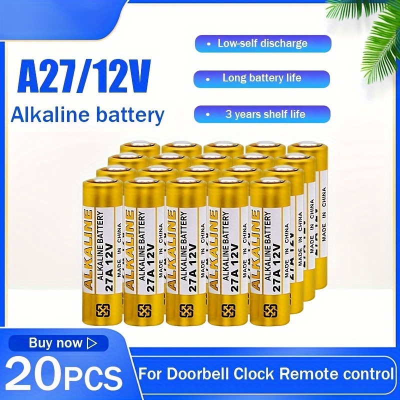 Pilas/batería Alcalina G27a Mn27 Ms27 Gp27a L828 V27ga - Temu