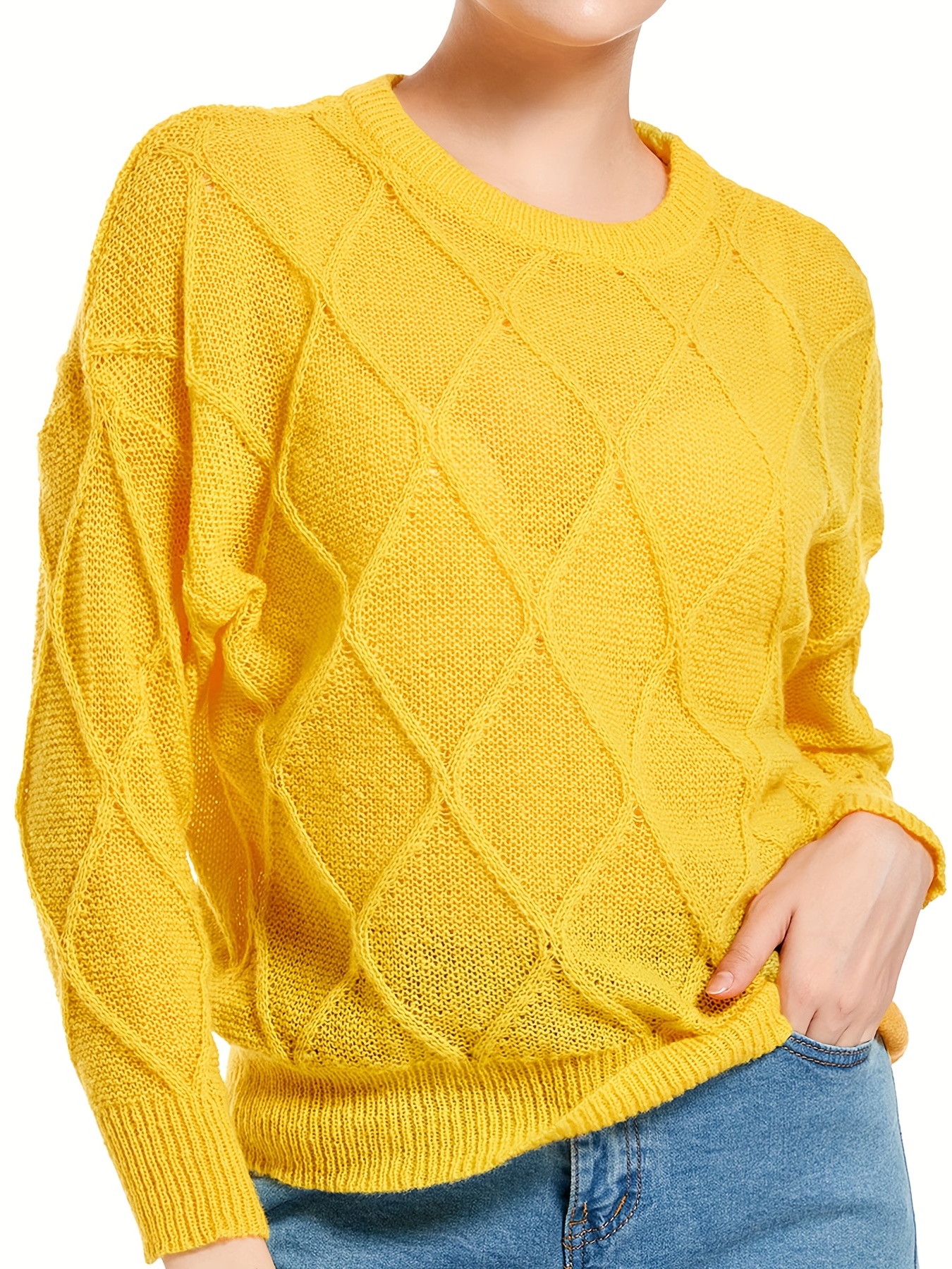 Yellow Sweater - Temu