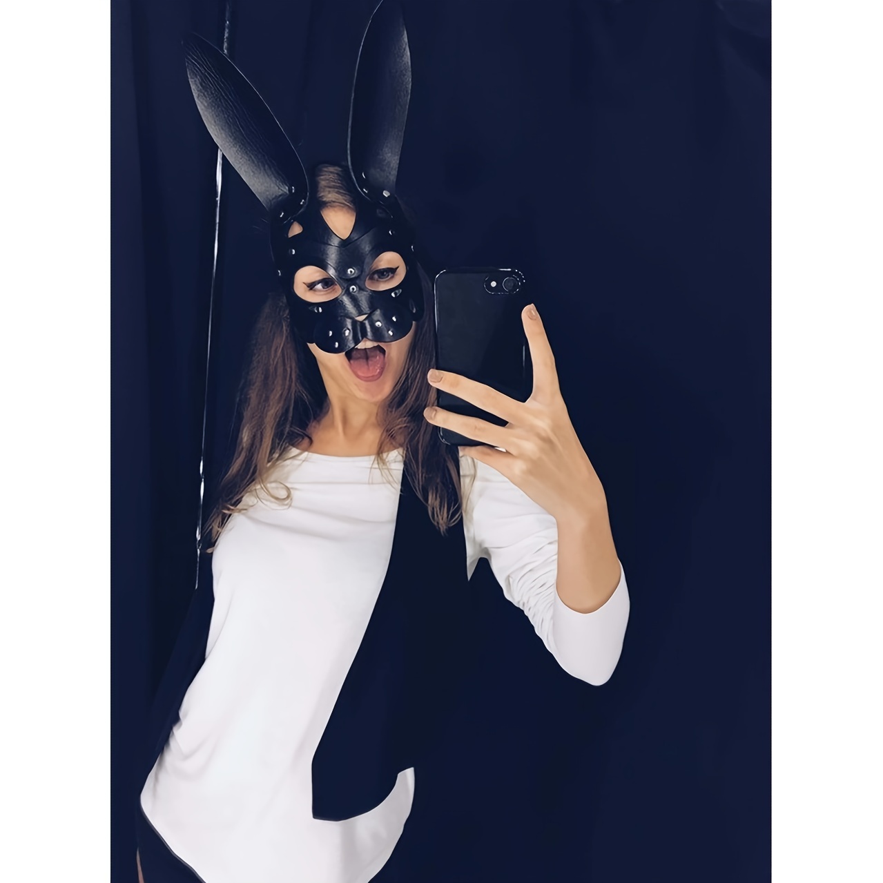 Sexy Lingerie Black Bunny Rabbit Costume Cosplay Halloween With