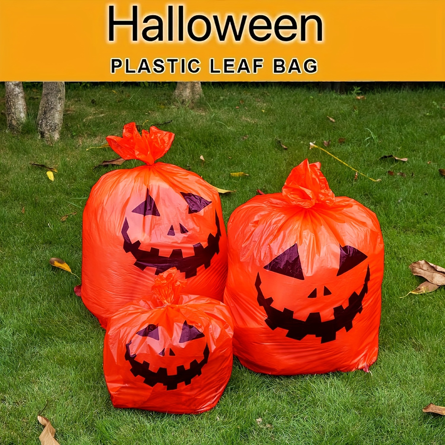 Plastic Garbage Leaf Bags, Plastic Party Props