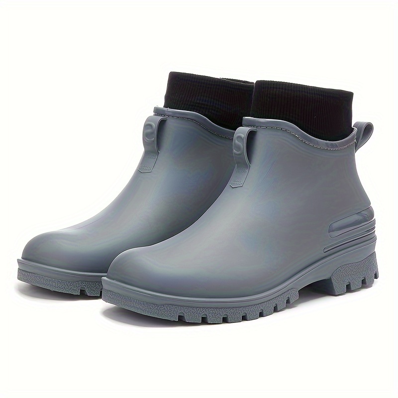 Winter Thickened Warm Short Boots Waterproof Working Rain Boots