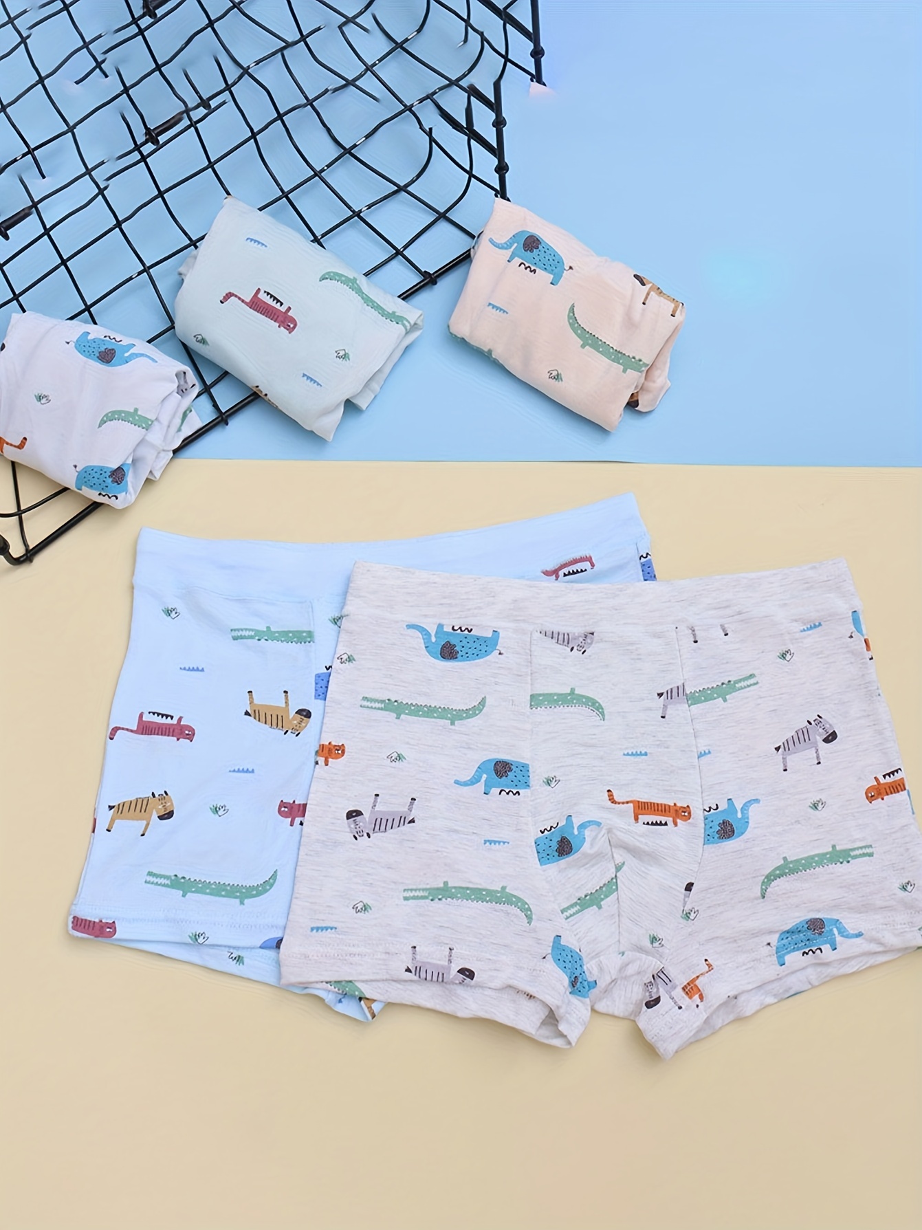 Toddler Boys Underwear Soft Breathable Cartoon Ship Car - Temu