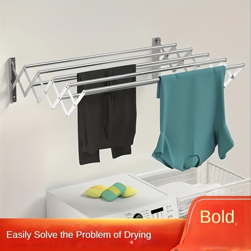 Clothes Drying Rack - Folding Indoor or Outdoor Portable Dryer for Clothing  and Towels - Collapsible Laundry Clothes Stand by Everyday Home (Silver)