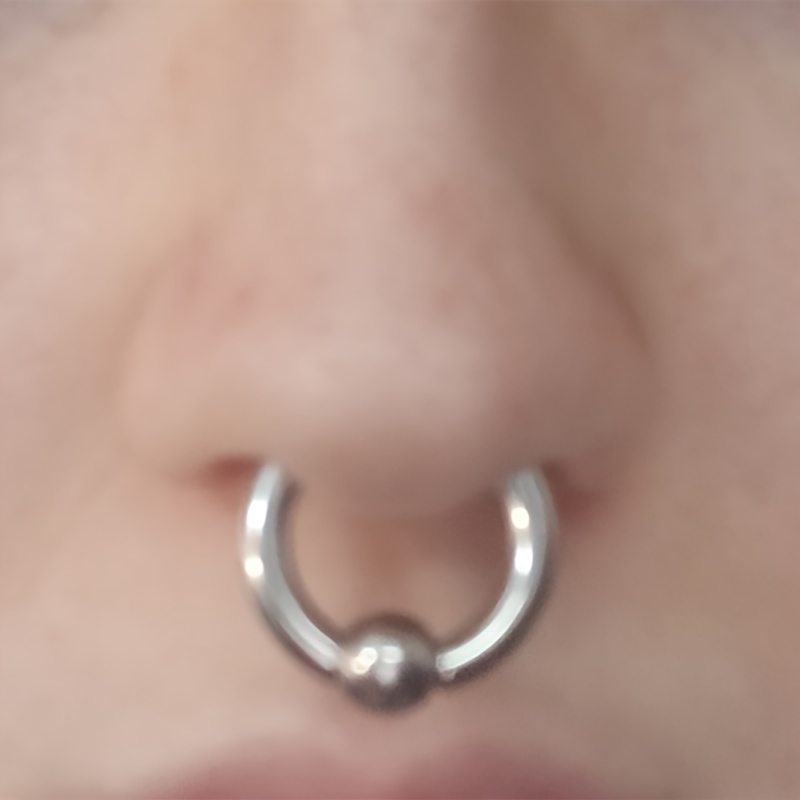 Thick on sale septum piercing