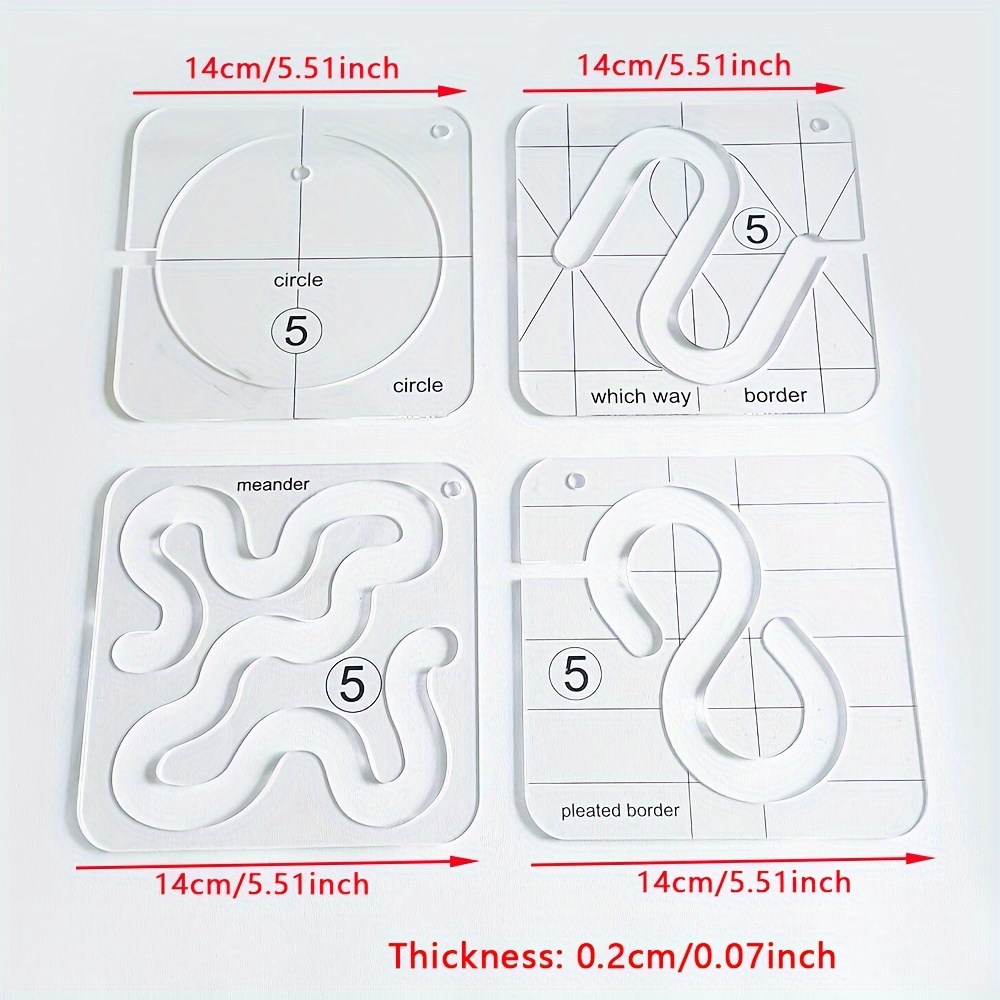 Acrylic Sewing Ruler Cutting Cloth Tools Quilting Tools - Temu