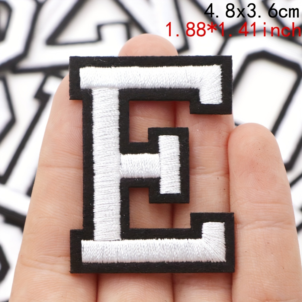 Gothic Iron On Letters for Clothing - A-Z - 26 Varsity Letter