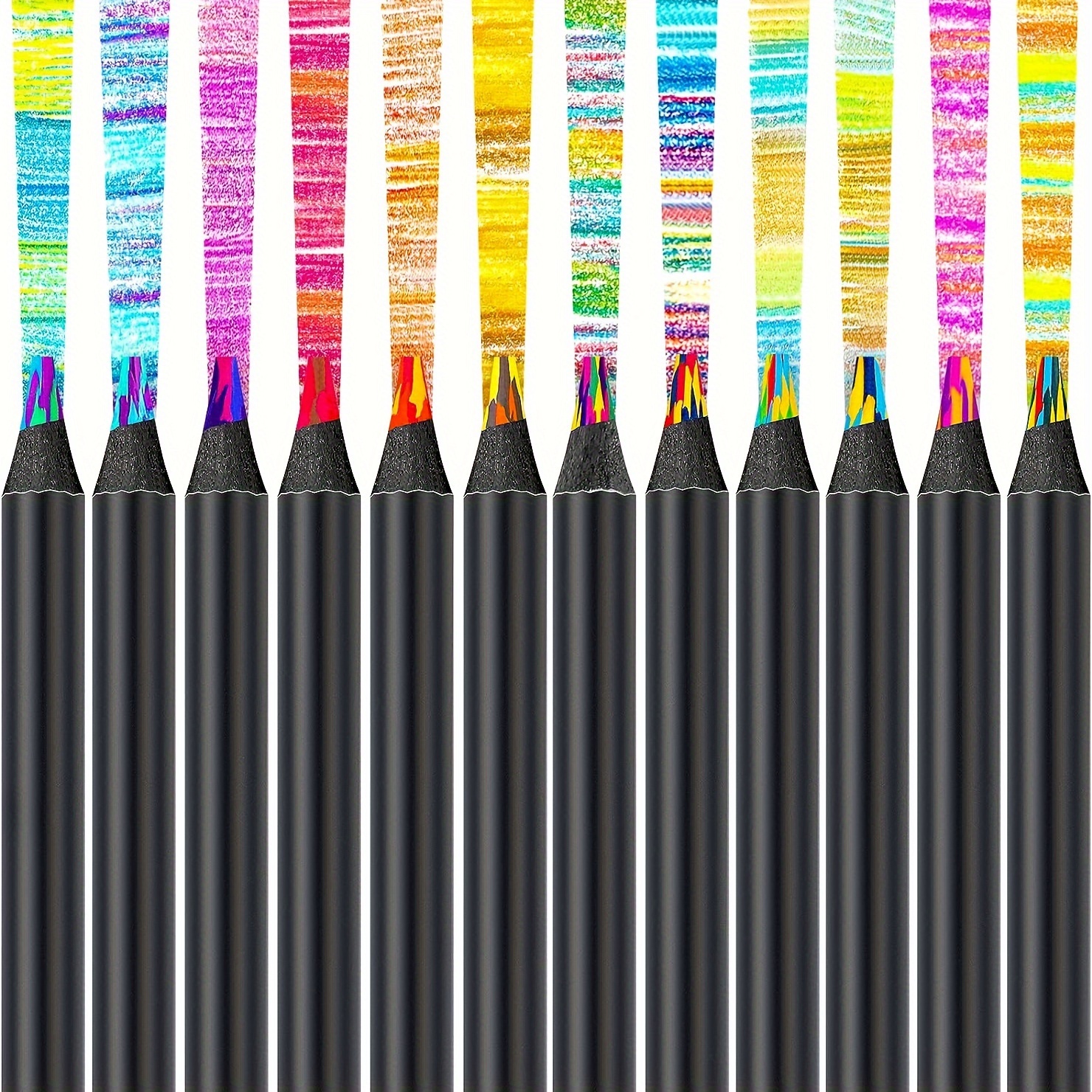 4 Color Rainbow Pen Diy Creative Colorful Rainbow Pencil - Temu