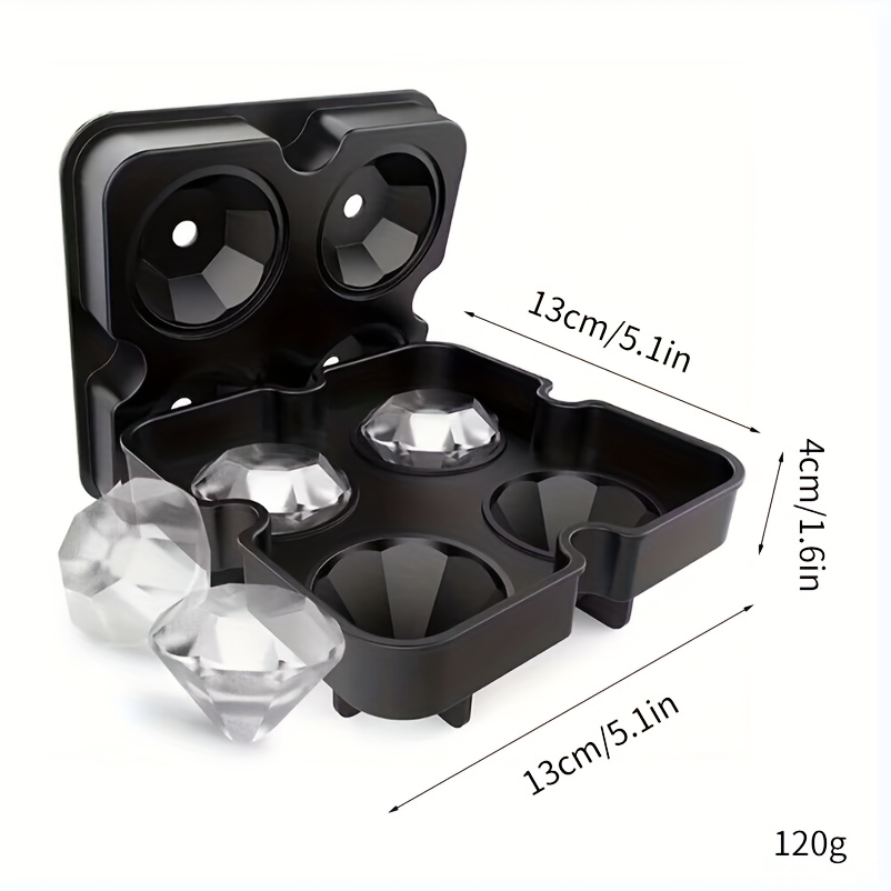 3D Diamond Ice Cube Mold Maker Whiskey Party Bar Tools